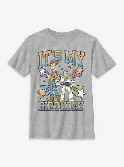 Disney Pixar Toy Story Woody & Buzz Its My Birthday Youth T-Shirt