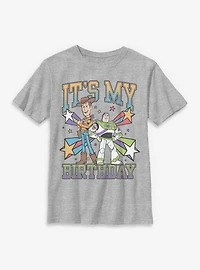 Disney Pixar Toy Story Woody & Buzz Its My Birthday Youth T-Shirt