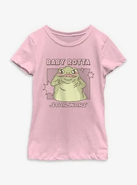 Star Wars Baby Rotta Kawaii Portrait Youth Girls T-Shirt
