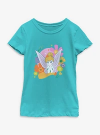 Disney Tinker Bell Pixie Craft Circle Portrait Youth Girls T-Shirt