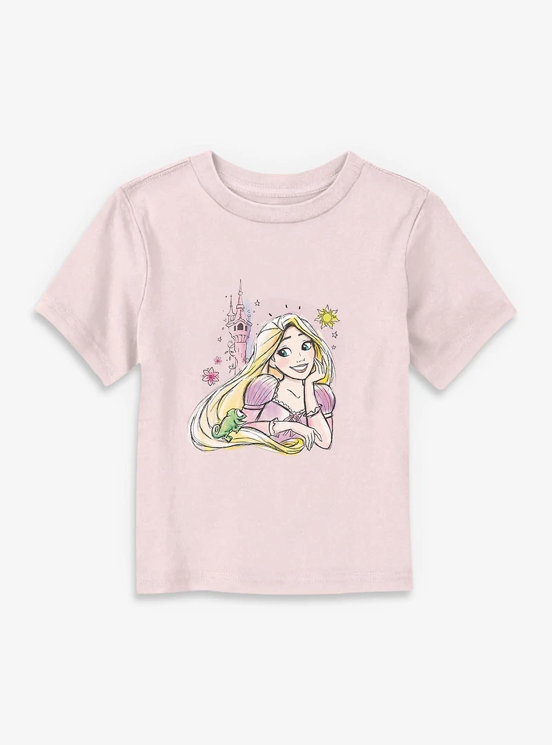 Disney Tangled Rapunzel & Pascal Sketch Portrait Toddler T-Shirt