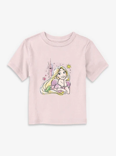 Disney Tangled Rapunzel & Pascal Sketch Portrait Toddler T-Shirt