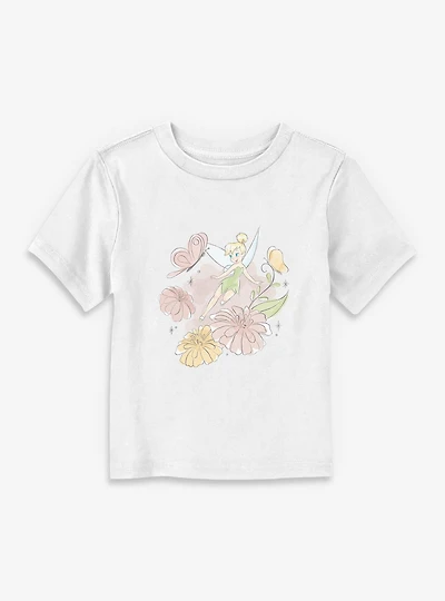 Disney Tinker Bell Butterfly Garden Floral Portrait Toddler T-Shirt