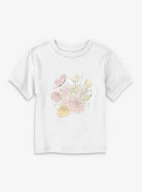 Disney Tinker Bell Butterfly Garden Floral Portrait Toddler T-Shirt