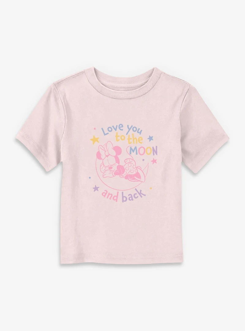 Disney Minnie Mouse Love You To The Moon And Back Toddler T-Shirt