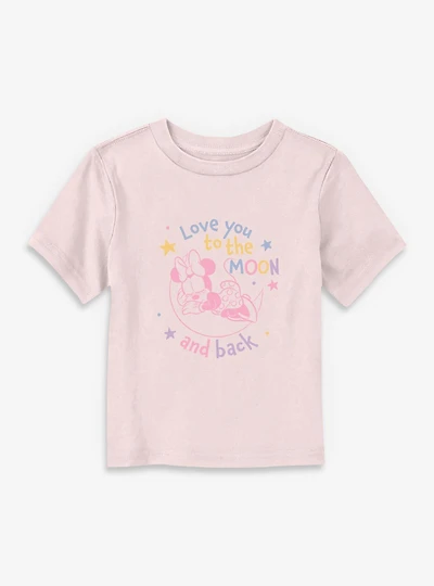 Disney Minnie Mouse Love You To The Moon And Back Toddler T-Shirt