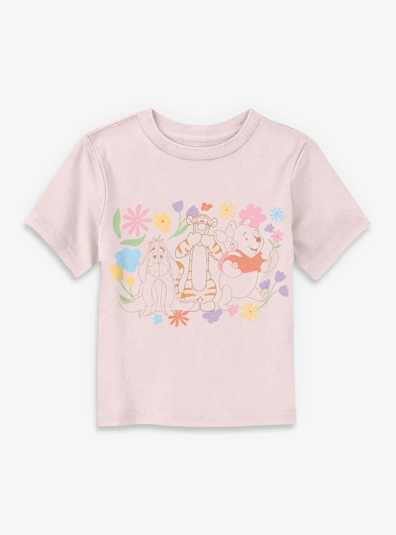 Disney Winnie The Pooh Friends And Flowers Toddler T-Shirt