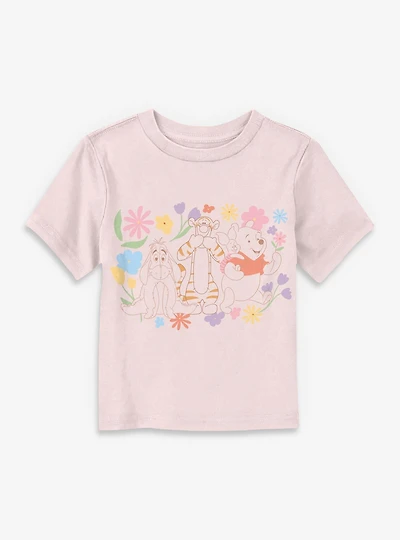 Disney Winnie The Pooh Friends And Flowers Toddler T-Shirt