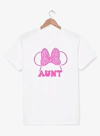 Disney Minnie Mouse Head Leopard Aunt T-Shirt