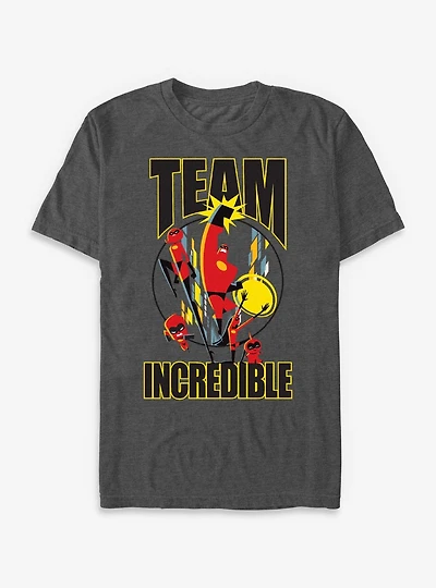 Disney Pixar The Incredibles Team Incredible Family Action T-Shirt
