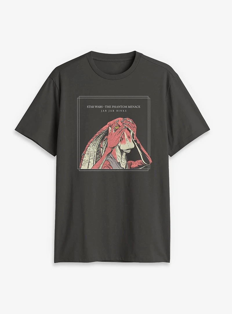 Star Wars Jar Binks Character Portrait T-Shirt