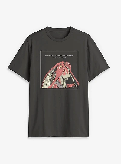 Star Wars Jar Binks Character Portrait T-Shirt