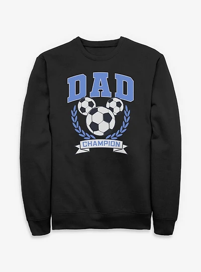 Disney Mickey Mouse Dad Soccer Champion Ears Sweatshirt