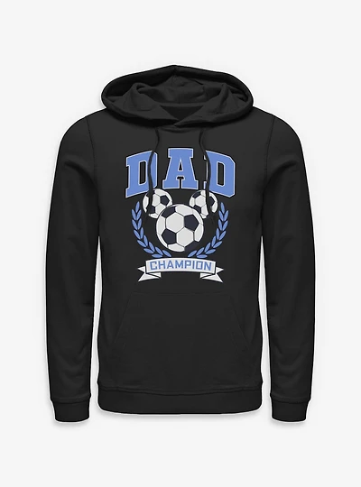 Disney Mickey Mouse Dad Soccer Champion Ears Hoodie