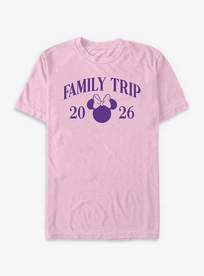 Disney Minnie Mouse Family Trip 2026 Head Icon Garment-Dyed T-Shirt