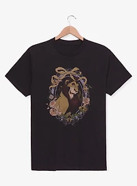 Disney Villains Scar Floral Frame Portrait T-Shirt