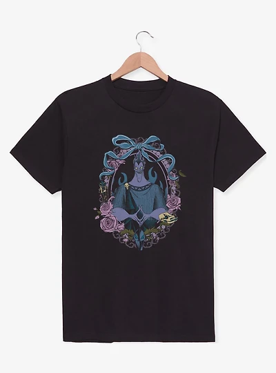 Disney Villains Hades Floral Frame Portrait T-Shirt