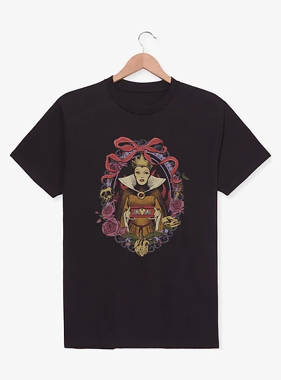 Disney Villains Evil Queen Floral Frame Portrait T-Shirt
