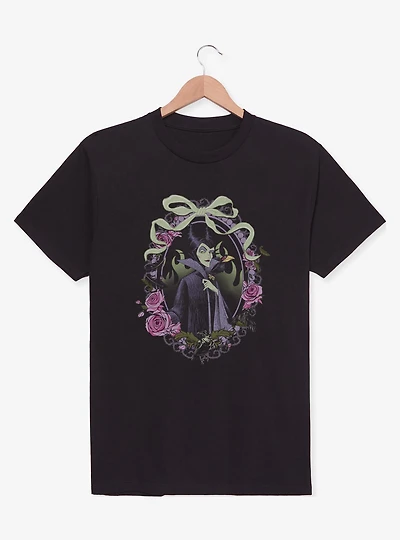 Disney Villains Maleficent Floral Frame Portrait T-Shirt
