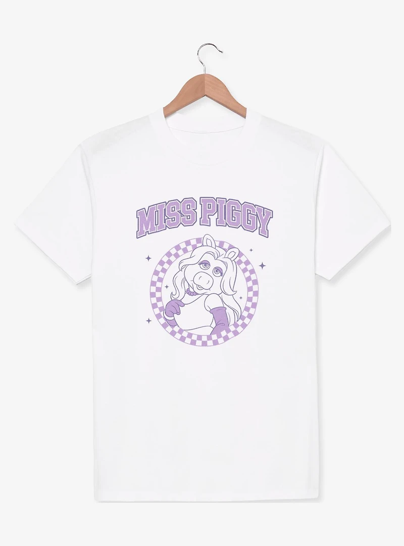 Disney The Muppets Miss Piggy Checkered Collegiate T-Shirt
