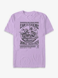Disney The Muppets Dr. Teeth & Electric Mayhem Group Live Concert Flyer Garment-Dyed T-Shirt