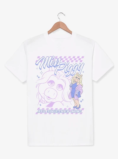 Disney The Muppets Miss Piggy All Together Now Checkered T-Shirt