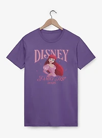 Disney The Little Mermaid Ariel Family Trip 2026 Portrait T-Shirt