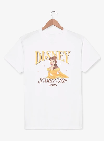 Disney Beauty and the Beast Belle Family Trip 2026 Portrait T-Shirt