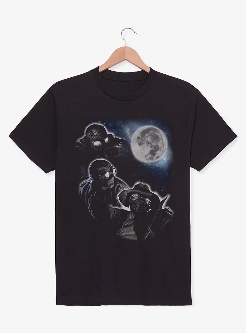 Marvel Spider-Man Noir Moonlight Portrait T-Shirt