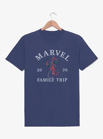 Marvel Spider-Man Family Trip 2026 Vintage Logo T-Shirt