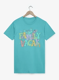 Disney Pixar Monsters Inc. Family Vacay Character Collage T-Shirt