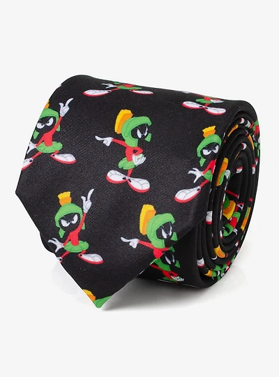 Looney Tunes Marvin the Martian Black Men's Tie