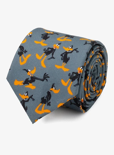 Looney Tunes Daffy Duck Grey Men's Tie