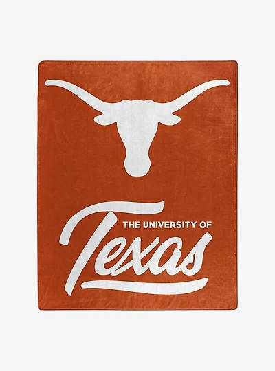 NCAA Texas Signature Raschel Throw Blanket