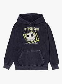 Disney Nightmare Before Christmas All Hail Pumpkin King Jack Mineral Wash Hoodie