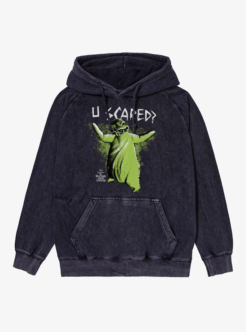 Disney Nightmare Before Christmas U Scared Oogie Boogie Mineral Wash Hoodie