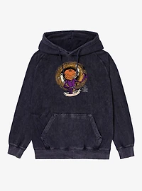 Disney Nightmare Before Christmas Pumpkin King Jack O Lantern Head Mineral Wash Hoodie