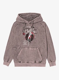 Disney Nightmare Before Christmas Wish You Scary Jack Mineral Wash Hoodie