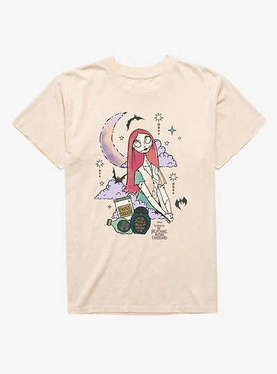 Disney Nightmare Before Christmas Sally Moon Clouds Potions Mineral Wash T-Shirt