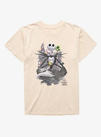 Disney Nightmare Before Christmas Jack Skellington Graveyard Cheer Mineral Wash T-Shirt