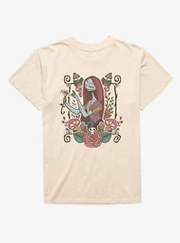 Disney Nightmare Before Christmas Sally Mushroom Flower Garden Mineral Wash T-Shirt