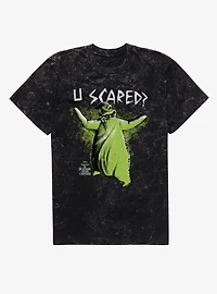 Disney Nightmare Before Christmas U Scared Oogie Boogie Mineral Wash T-Shirt