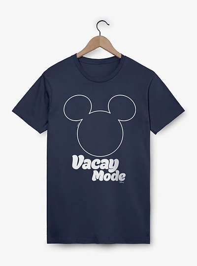 Disney Mickey Mouse Vacay Mode Silhouette Head Icon T-Shirt