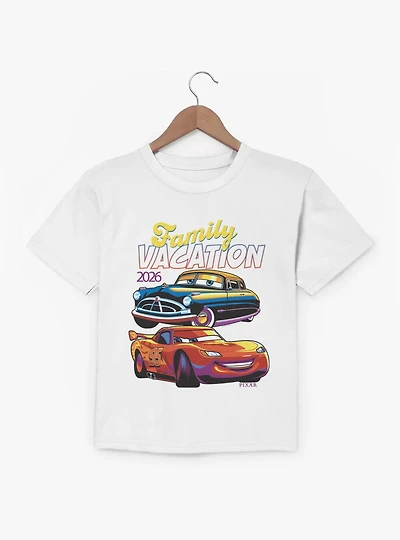 Disney Pixar Cars Family Vacation 2026 Hudson McQueen Youth T-Shirt