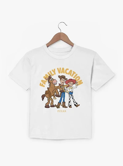 Disney Pixar Toy Story Family Vacation Woody Bullseye & Jessie Youth T-Shirt