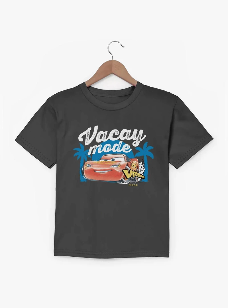 Disney Pixar Cars Vacay Mode McQueen Vroom Vacation Youth T-Shirt