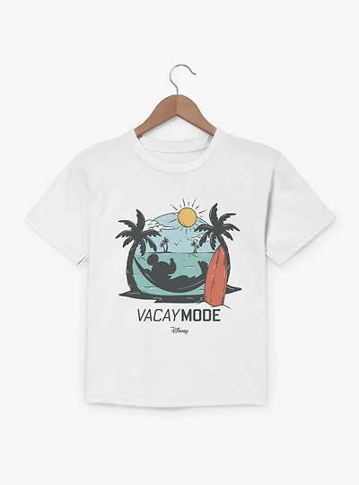 Disney Mickey Mouse Vacay Mode Beach Hammock Vacation Youth T-Shirt