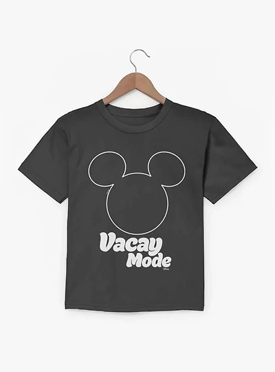 Disney Mickey Mouse Vacay Mode Silhouette Head Icon Youth T-Shirt