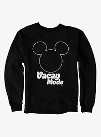 Disney Mickey Mouse Vacay Mode Silhouette Head Icon Sweatshirt