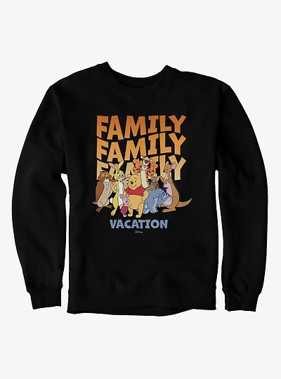 Disney Winnie The Pooh Family Vacation Group Shot Sweatshirt